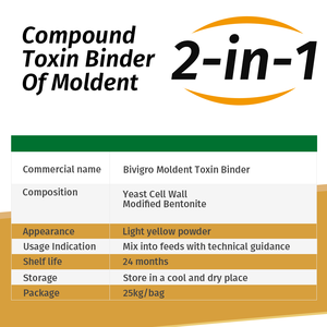 Bột kết dính độc tố cấp thức ăn chứa 2 thành phần phụ gia thức ăn chăn nuôi Bentonite và nấm men - Product Image 4