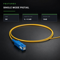 Câble de raccordement à fibre optique SC UPC monomode simplex jaune pour OLT et boîtier de distribution
