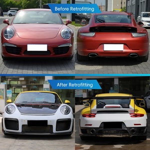 ชุดกันชนคาร์บอนไฟเบอร์แบบเปียก OUER 2011-2018 GT2RS พร้อมไฟตัดหมอก ติดตั้งง่าย อัพเกรดได้ ใช้ได้กับรถทั่วไป รับประกัน 1 ปี สำหรับ 911 - Product Image 3