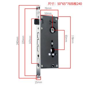 ตัวล็อคประตูเหล็กทรงสี่เหลี่ยม 24x240 มม. และทรงกลม 30x240 มม. ขัดเงา แข็งแรง ทนทาน เพื่อความปลอดภัย - Product Image 2