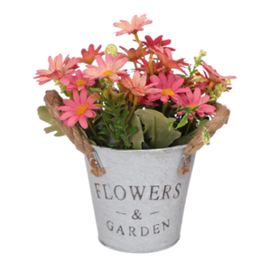 Décorations pour la maison 2022 seau <span class=keywords><strong>en</strong></span> fer plante <span class=keywords><strong>en</strong></span> pot Simulation <span class=keywords><strong>plantes</strong></span> <span class=keywords><strong>en</strong></span> pot - Product Image 1