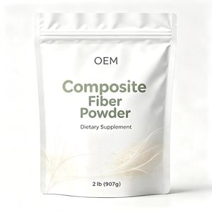Suplemento de Fibra Dietética Multifuncional en Polvo de Fibra Compuesta de Marca Privada OEM, Apoyo para la Salud Digestiva e Intestinal, Sin Sabor, Vegano - Product Image 1