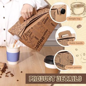 Dispenser di Caffè Usa e Getta da 96oz con Manico, Contenitori Isolati per Asporto, Scatola Portatile per Caffè, Dispenser per Bevande Calde e Fredde - Product Image 3