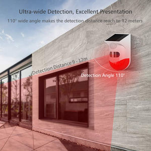 ANGUS - Anunciador de Voz Solar para Exteriores, Alarma con Sensor de Movimiento de 120 dB, Sonidos de Ladridos de Perro y Disparos, Admite Grabación, Volumen Ajustable - Product Image 3