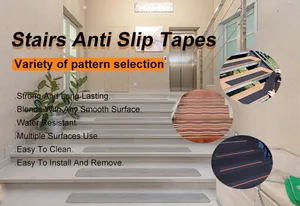 Ruban antidérapant de sécurité pour sol noir, imperméable, renforcé, lavable, pour les escaliers, adhésif puissant, film antidérapant en carbure de silicium - Product Image 6