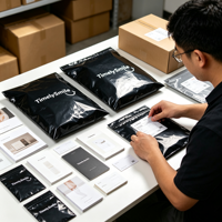 Sacs de Courrier Personnalisés avec Logo, Dissolubles, Écologiques, Recyclés, pour Expédition de Vêtements, Enveloppes d'Emballage, Sacs Poly Mailer