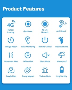 Mini traceur GPS 4G LTE étanche pour personnes, animaux de compagnie, bagages, enfants - Localisateur GPS+LBS+WIFI longue autonomie pour véhicules et biens - Product Image 2