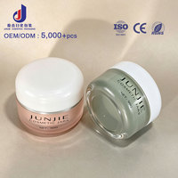 Pot cosmétique en plastique de 30g 50g en gros, contenant vide pour gel capillaire, crème visage et contour des yeux avec logo et couleur personnalisés