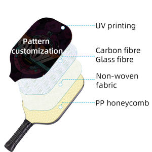 大人の初心者プレーヤーのためのベストピックピークラケット16mm厚さのための炭素繊維 - Product Image 3