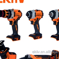 Kit combiné 3 pièces sans fil Ekiiv DW-2103 20V 4.0Ah FlexVolt Advantage Li-Ion, batterie sans balais, pour usage industriel/bricolage, compatible OEM