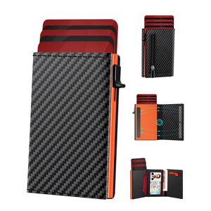 Minimalist Men's <b>Wallet</b> Compact Multi-Card <b>Metal</b> Card Holder Anti-Magnetic Everyday Commuting Business Use - Product Image 1