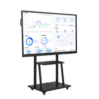Tableau blanc interactif intelligent de 86 pouces pour le bureau, tableaux blancs numériques électroniques intelligents pour la salle de classe, montage mural inclus