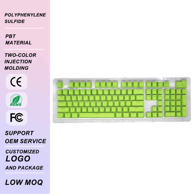 104 Keys PBT Doubleshot Keycaps Set Low Profile Translucent Mechanical Keyboard Custom Keycaps