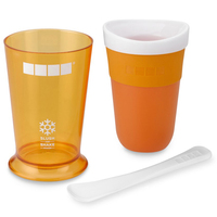 250ML Smoothie Slush Shake Maker Beker IJsvormpjes Vriespopsicle Lepel Maker Fruitsap Bevroren Zomer Waterfles