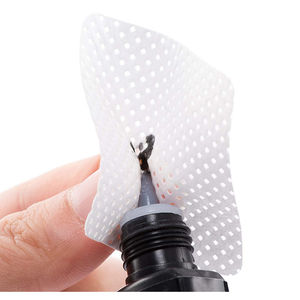 Toallitas cuadradas blancas de tela no tejida sin pelusa para quitar pegamento y adhesivo de pestañas, herramienta de belleza. - Product Image 5