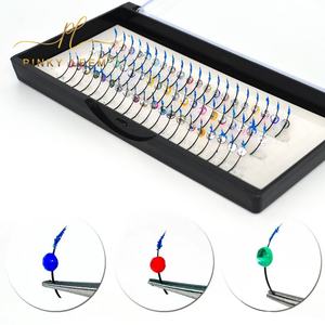 Cils individuels Pinky leem, marque privée, couleur diamant, paillettes, soie synthétique, plateaux colorés, extensions de cils - Product Image 1