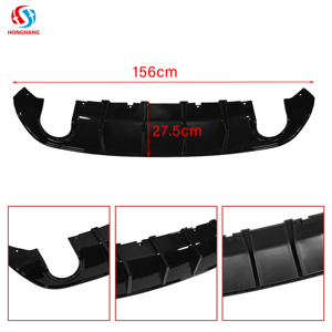 Honghang xe khuếch tán cho 2015 2023 Dodge sạc Quad xả phía sau khuếch tán cho Dodge sạc phía sau Lip ABS Chất liệu Matte Đen - Product Image 3