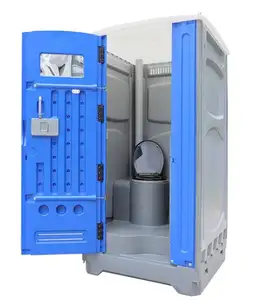 Inodoro portátil de plástico móvil, cabina de inodoro de lujo, remolque, TUNE