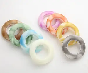 Großhandel Vorhang Zubehör dekorative Ring Ösen verschiedene Farben Vorhang Ösen Ring Kunststoff