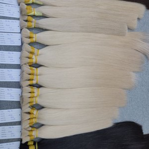 ผมแท้เวียดนาม 100% แบบเวฟธรรมชาติ เนื้อผมตรง สีธรรมชาติ ไม่พันกัน  แบบเย็บสองชั้น สำหรับทำวิกผม - Product Image 4