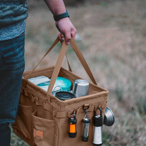 Kit de rangement pliable multifonctionnel pour l'extérieur, boîte de rangement pour le camping, sac à outils, sac fourre-tout, sac à bois de chauffage, vente en gros - Product Image 2