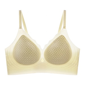 Sujetador de una pieza sin costuras para mujer, lencería de lujo de corte fino, top con realce para busto pequeño, soporte anticaída, logotipo personalizado - Product Image 4