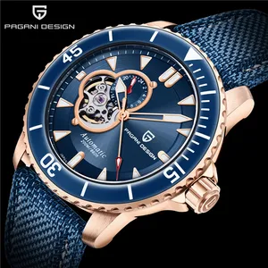 2021 Pagani Ontwerp Top Brand Mannen Automatische Mechanische Horloges NH39A Blauw Horloge Mannen 100M Waterdicht Business Watch Reloj Hombre