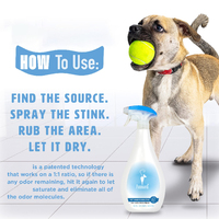 Spray désodorisant anti-odeurs personnalisé avec logo, éliminateur de taches d'urine d'animaux, formule brevetée, spray désodorisant pour animaux, antibactérien