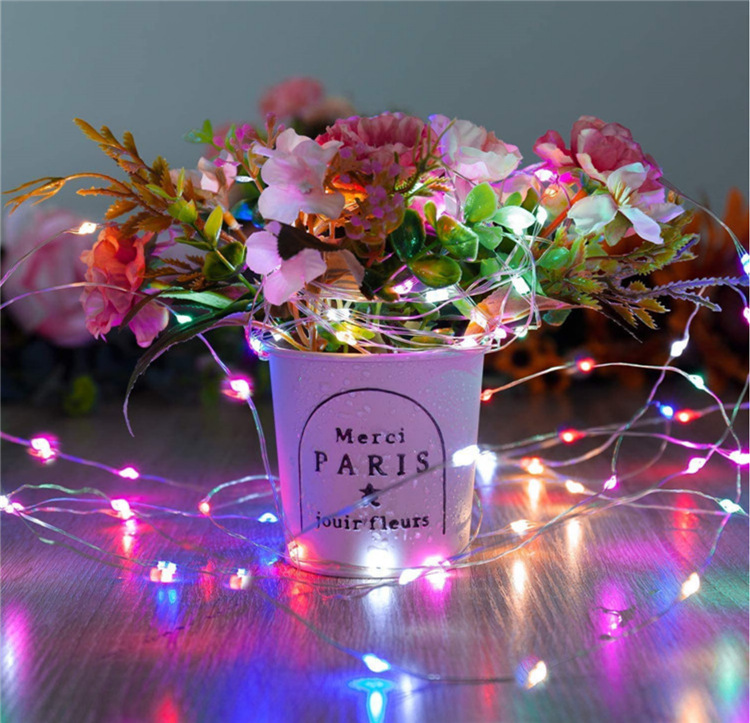 Smart bluetooth Christmas hot style 20 key USBRGB 7 colour copper lamp LED outdoor atmosphere of the color of lamps light string