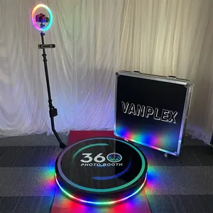 वीडियोबूथ मशीन 360 फोटो बूथ के लिए मेटल टर्नटेबल फोटो बूथ 360 केबिन फोटो