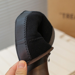 Nouvelles Bottes Mi-Mollet Rétro pour Filles, Style Maillard Tendance, Semelle Épaisse, Chaussures Décontractées de Princesse - Product Image 4