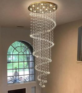 Lámpara de Techo Alta, Lámpara de Araña Larga y Elegante, Lámparas de Cristal Colgantes, Lámparas <span class=keywords><strong>para</strong></span> Vestíbulo, Entrada, Sala de Estar, Escalera - Product Image 6