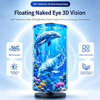 Pantalla LED Giratoria Portátil para Interiores, para Promoción en Tiendas y Metro, con Efecto Visual 3D, Señalización Digital, Reproducción USB