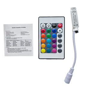 OKN426-25 DC12V 24 ปุ่มรีโมทคอนโทรล IR 5050 RGB ไฟ LED สตริปไฟหรี่เปลี่ยนสีอินฟราเรดเซ็นเซอร์ควบคุมสวิตช์ - Product Image 2