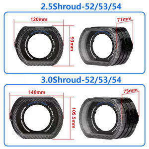 Cubierta de lente de proyector 5D Bi LED 1,5 2,5 3,0 RGB Symphony Light APP Control LED Angel Eyes para decoración de faros de coche - Product Image 5