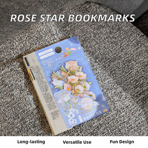 สตาร์ปรารถนาชุดกุหลาบที่<span class=keywords><strong>ค</strong></span>ั่นหนังสือ PVC ประทับ10จุดสำหรับนักเรียนที่<span class=keywords><strong>ค</strong></span>ั่นหนังสือพิมพ์ลายรูปทรงกุหลาบ - Product Image 3