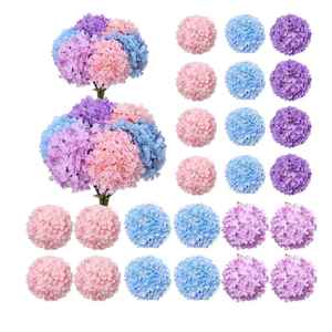 Haies d'hortensias artificielles en soie faites à la main, réalistes et de haute qualité, à 5 têtes, modernes, pour Noël, mariage, fête des Mères, Saint-Valentin - Product Image 1