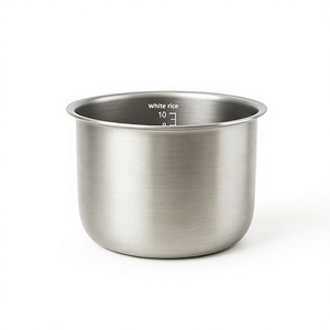 Accessoires compatibles pour <span class=keywords><strong>cuiseur</strong></span> à <span class=keywords><strong>riz</strong></span>, cuve intérieure en acier inoxydable <span class=keywords><strong>DE</strong></span>/MG/CA/MS/DY, non revêtue, qualité alimentaire, 5L - Product Image 1