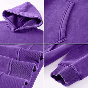 Hoodies Pullover Oversized <b>Hoodie</b> Wash Plush Cotton Hooded Sweatshirt Vintage Heavyweight <b>Hoodie</b> <b>Men</b> Streetwear - Product Image 4