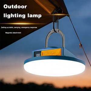 Linterna LED Recargable para Camping, Magnética, Tipo UFO, Luz de Emergencia, Carga USB, Indicador de Batería, Clasificación IP66, Batería de 4500mAh para Exteriores - Product Image 1