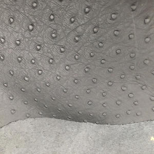 หนังวัวแท้ลายนูนลายขนนกกระจอกเทศสุดหรูคุณภาพสูงสำหรับรองเท้า กระเป๋า และเสื้อผ้า - Product Image 3