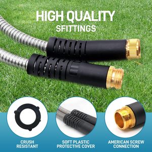 Flexible Water Hose Stainless Steel Garden Hose With Multi Nozzle Spraying For Garden Use - Product Image 5
