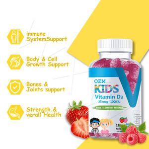 Ready-to-Ship Kids <b>Vitamin</b> D3 Gummies Stock & Custom Private Label Fast Delivery for Immune Support - Product Image 5