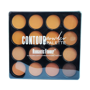 Paleta de polvos prensados mate cosméticos de contorno de cara de maquillaje de marca privada de 16 colores - Product Image 4