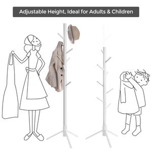 Hippimic — porte-vêtements en bois massif moderne, pour suspendre les chapeaux, gagner de l'espace - Product Image 6