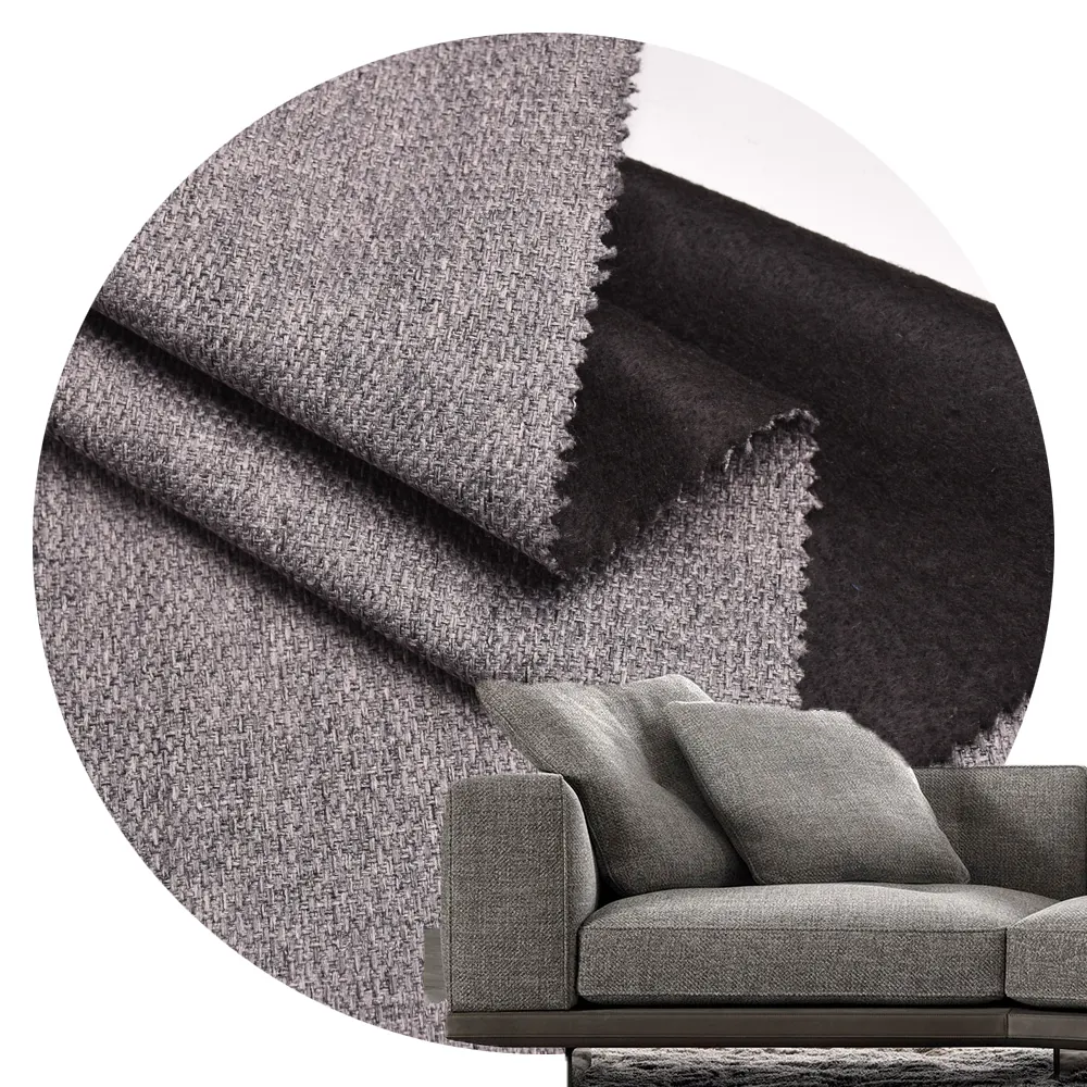 All'ingrosso a buon mercato 100% poliestere casa tappezzeria tessile divano tessuto tipo lino tessuto tessuto prodotti per soggiorno divano