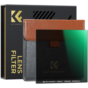 Filtro ND K&F <span class=keywords><strong>Concept</strong></span> a densità neutra, <span class=keywords><strong>20</strong></span> strati, multi-resistente, 100mm ND64 1.8, in vetro ottico quadrato - Product Image 1
