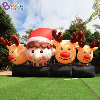 Mascotte gonflable personnalisée, renne gonflable géant de Noël pour la décoration de fête en plein air