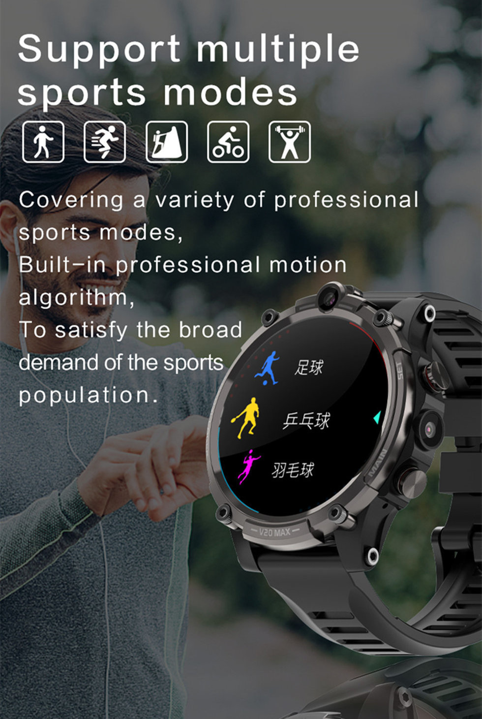 スマートウォッチ V20 MAX 4G 3G デュアルカメラ GPS 2Gメモリ 16GB Android V20 4G スマートウォッチ on Fast PRO」で初めてのデュアルカメラ体験