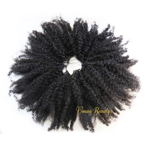 VMAE <span class=keywords><strong>Capelli</strong></span> Umani Vergini Afro Ricci a Doppia Faccia 100g, 62 Paia di <span class=keywords><strong>Extension</strong></span> per <span class=keywords><strong>Capelli</strong></span> Ricci con Cuticole Allineate - Product Image 1